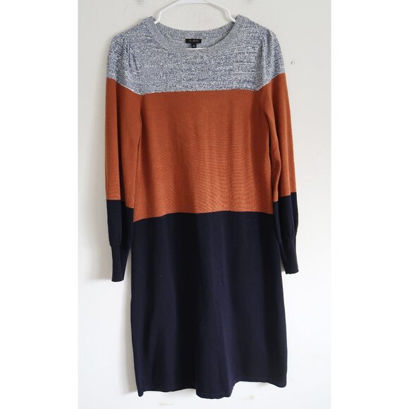 Talbots Dresses & Skirts - Talbots Colorblock Sweater Dress - Size Small